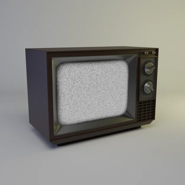 Mô hình tivi cổ điển (Old TV) - File in 3D phong cách Retro - Image 1