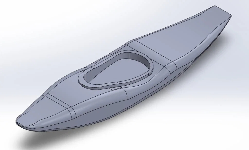 Mô hình thuyền Kayak vượt thác (Whitewater Kayak) tỉ lệ 10% - Image 2