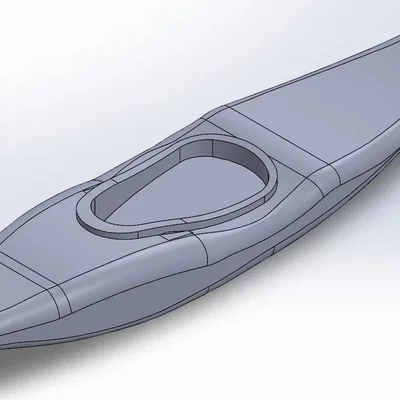 Mô hình thuyền Kayak vượt thác (Whitewater Kayak) tỉ lệ 10%