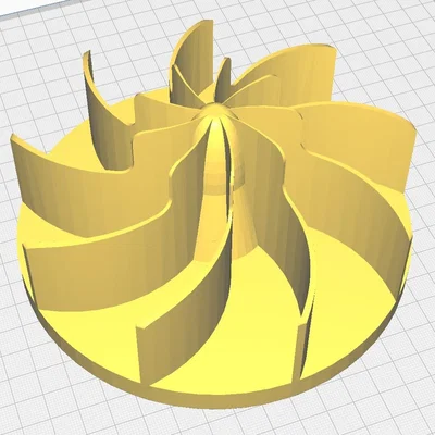 Cánh quạt Impeller 150mm hỗ trợ rãnh then cho dự án DIY