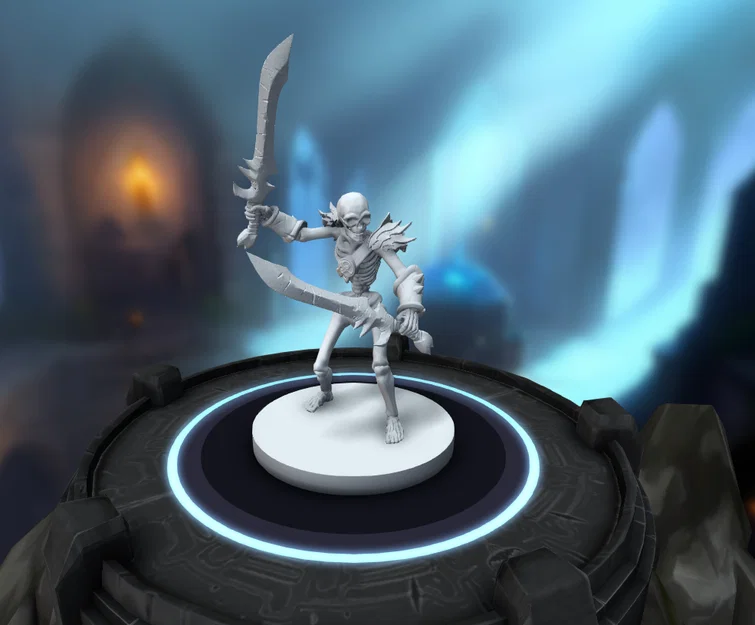 Mô hình Skeleton Warrior 3D cho trò chơi nhập vai D&D - Image 1