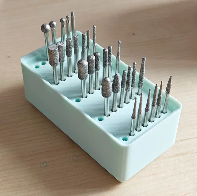 Khay đựng mũi mài Dremel/Artima 35 lỗ - Chuẩn Gridfinity 2x1 - Image 1