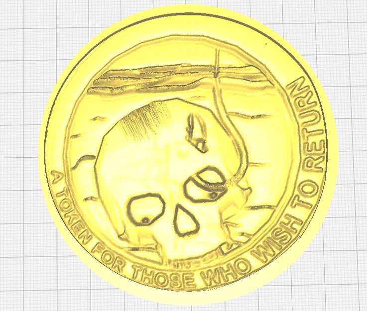 Mô hình đồng xu Ferryman’s Quarter từ game Pressure trên Roblox - Image 1
