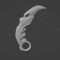 Mô hình dao Karambit Champions Valorant in 3D siêu đẹp - Thumbnail 2