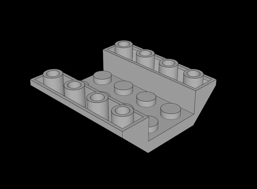 Mẫu gạch dốc 4x4 ngược tương thích Lego in 3D chất lượng cao - Image 1