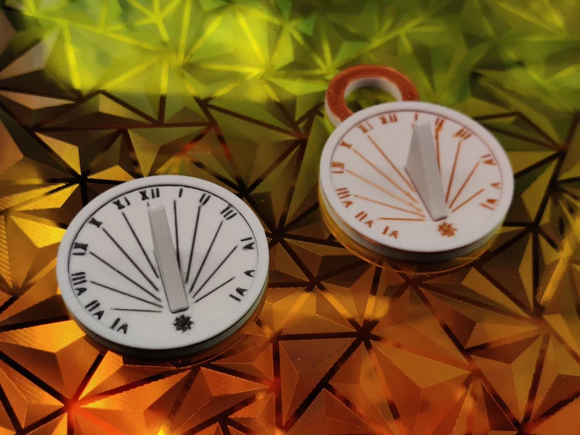 Mô hình Đồng hồ mặt trời bỏ túi siêu dễ thương - Image 2