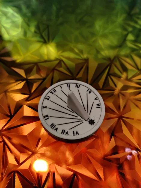 Mô hình Đồng hồ mặt trời bỏ túi siêu dễ thương - Image 3