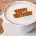 Khuôn in 3D tạo hình bọt cà phê Happy Birthday cực xinh xắn - Thumbnail 1