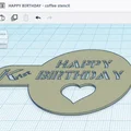 Khuôn in 3D tạo hình bọt cà phê Happy Birthday cực xinh xắn - Thumbnail 2