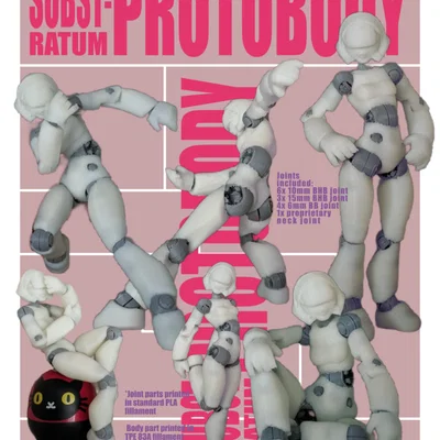 Substratum Protobody Girl Posable Action Figure SUBSTR 001