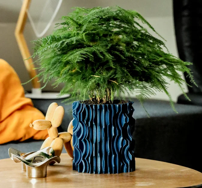 Chậu cây trang trí Pot 13 kèm khay hứng nước - Thiết kế hiện đại - Image 1