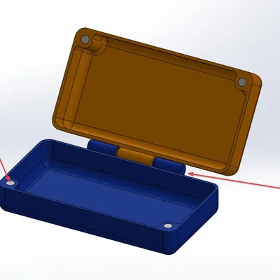 Hộp Print-in-Place Khóa Nam Châm (Print In Place Box With Magnetic Closure)