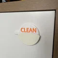 Biển báo trạng thái máy rửa bát Clean/Dirty in 3D - Thumbnail 1