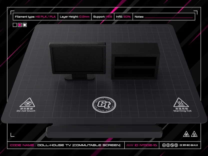 TV Nhà Búp Bê (màn hình thay đổi được kèm template) - Image 1