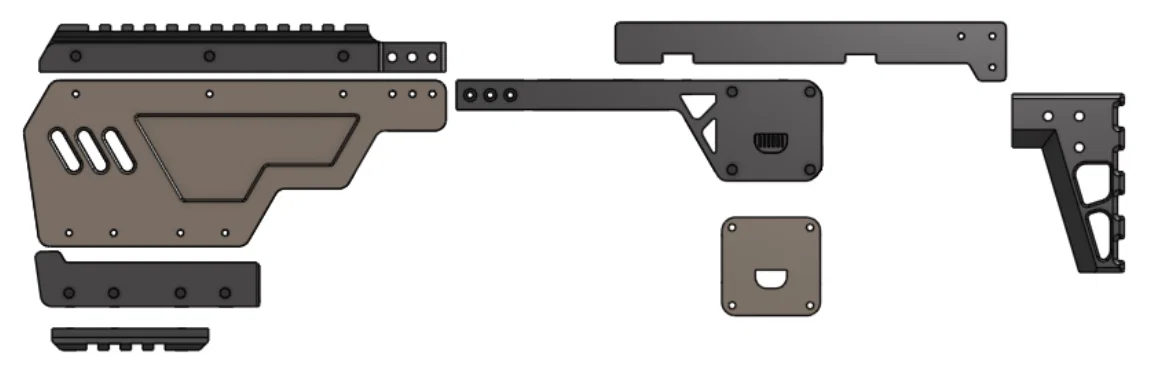 AIRSOFT - HICAPA 5.1 - carbine kit (kit chuyển đổi carbine in 3D) - Image 3