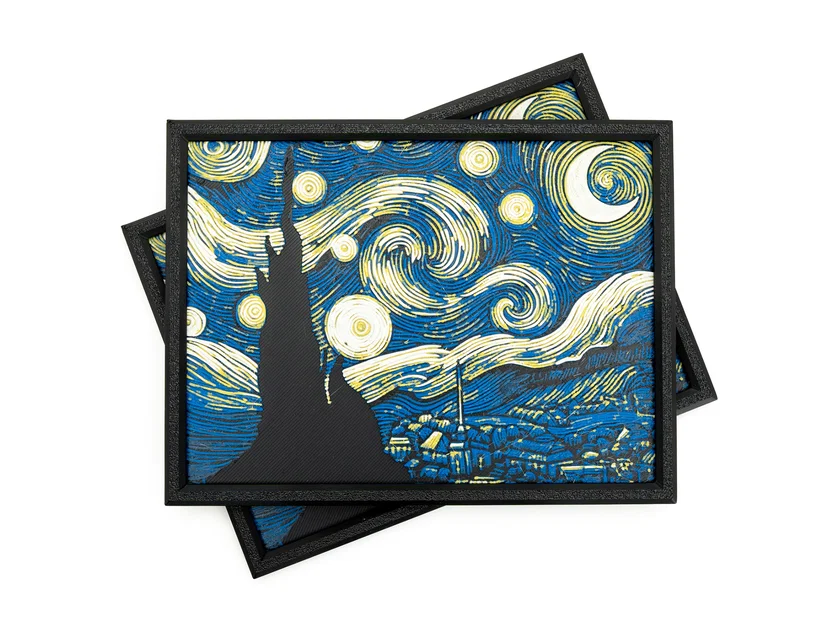 Tranh Treo Tường Đêm Đầy Sao (Starry Night Wall Art) - Image 1