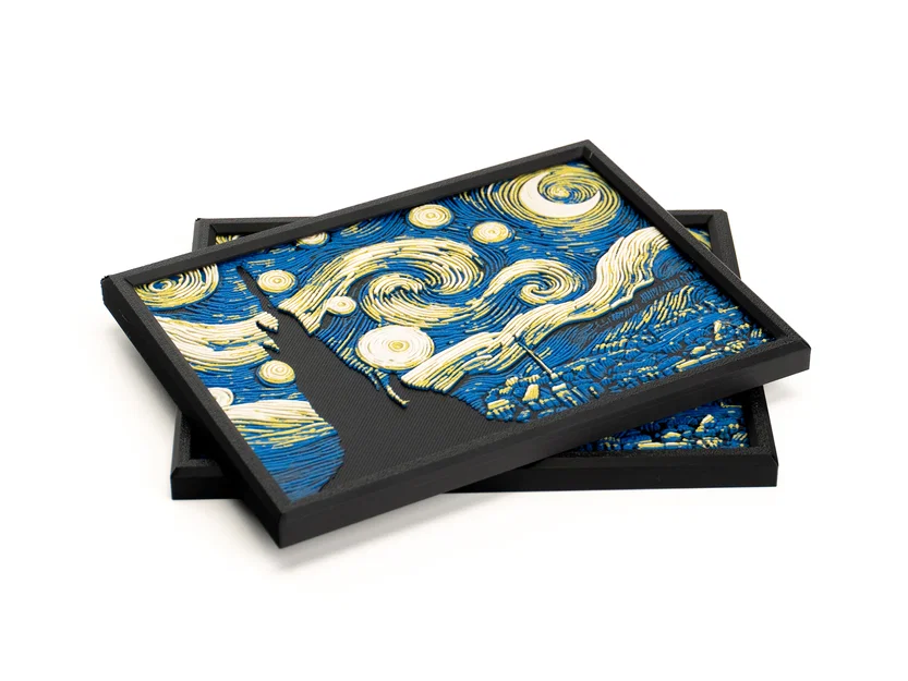Tranh Treo Tường Đêm Đầy Sao (Starry Night Wall Art) - Image 2