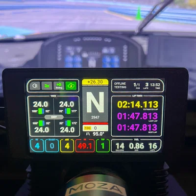 DDU Sim Racing cho SimHub với màn hình Vocore 5"