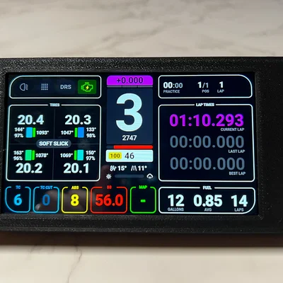 DDU Sim Racing cho SimHub với màn hình Vocore 5"