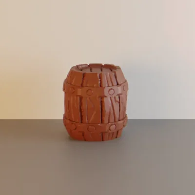 Mảnh Địa Hình Thùng Gỗ v2 (Wooden barrel v2 terrain piece)