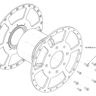 Lõi cuộn nhựa in 3D (Spool) cho Filament Refill tiện lợi