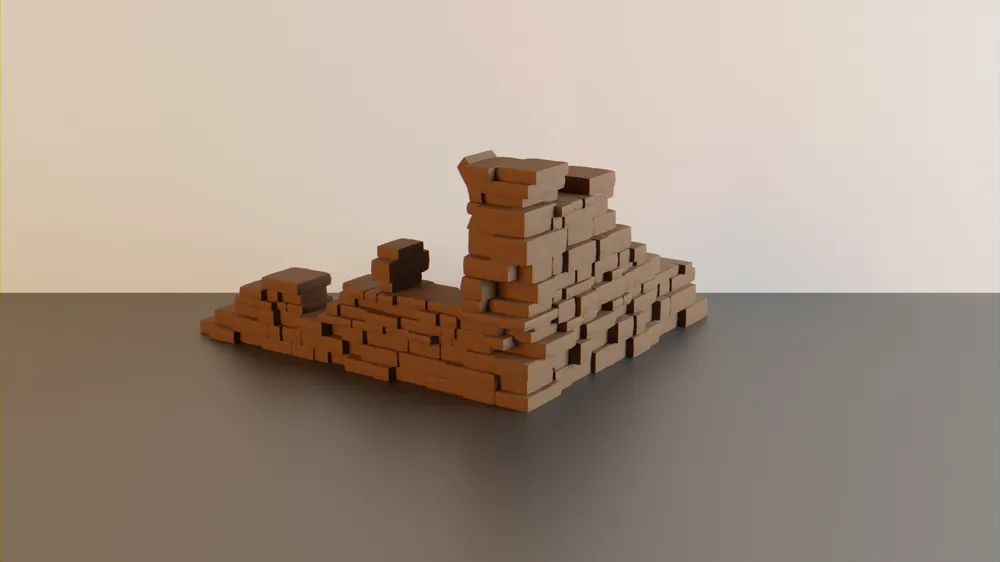 Tường góc đổ nát #7 – địa hình wargaming - Image 1