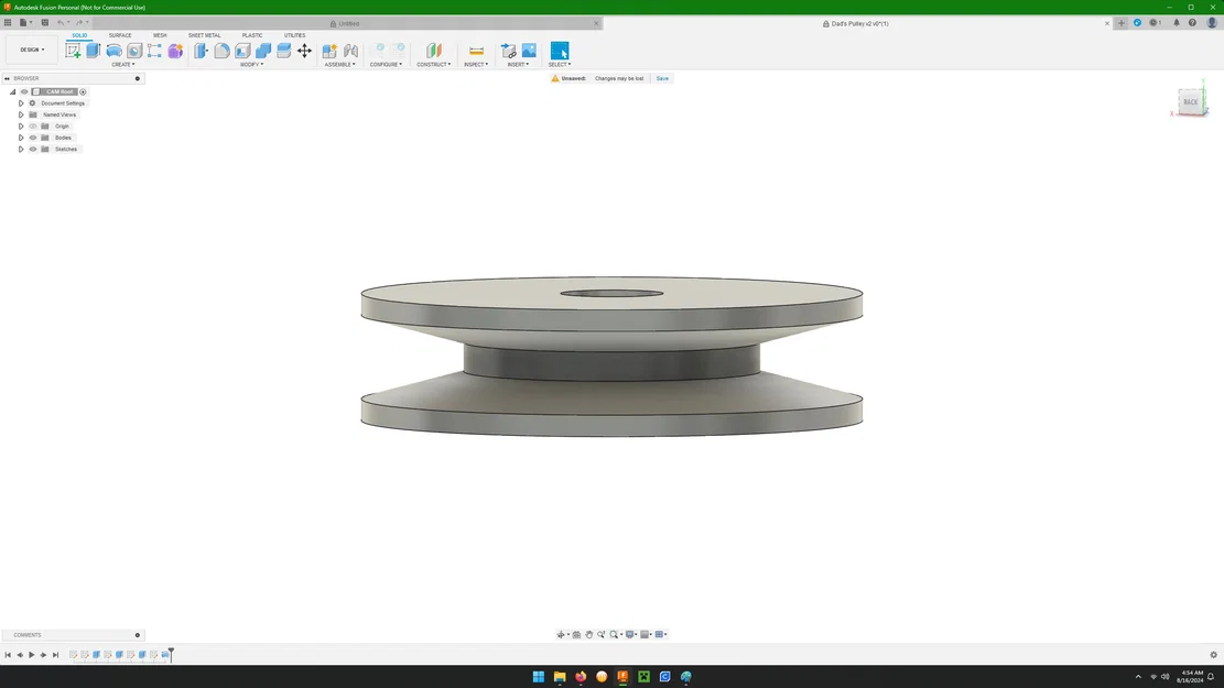 Bánh đà (Pulley) 35 độ cho máy cắt cỏ tự hành - In 3D linh kiện - Image 1
