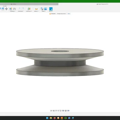 Bánh đà (Pulley) 35 độ cho máy cắt cỏ tự hành - In 3D linh kiện