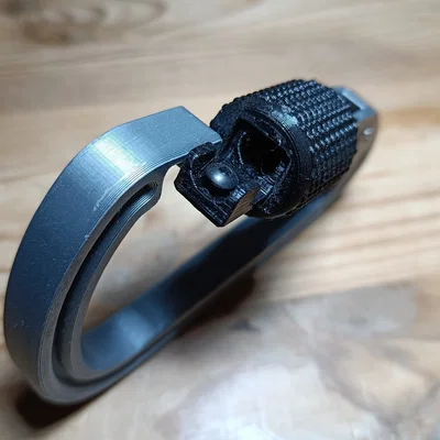 Carabiner có khóa an toàn lò xo (spring loaded secured lock)