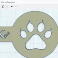 Khuôn tạo hình bọt cà phê dấu chân mèo (Coffee Stencil) độc đáo - Thumbnail 2