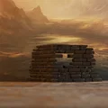 Góc tường đổ nát #2 – địa hình wargaming (Ruined corner wall #2) - Thumbnail 1