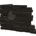 Góc tường đổ nát #2 – địa hình wargaming (Ruined corner wall #2) - Thumbnail 2