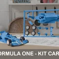 Mô hình xe đua công thức 1 (Formula One Car v3) dạng Kit Card ấn tượng - Thumbnail 1