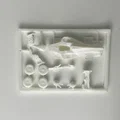 Mô hình xe đua công thức 1 (Formula One Car v3) dạng Kit Card ấn tượng - Thumbnail 4