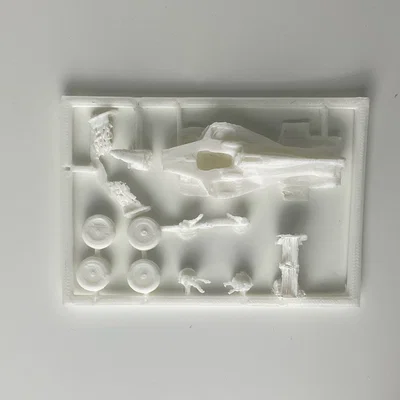 Mô hình xe đua công thức 1 (Formula One Car v3) dạng Kit Card ấn tượng