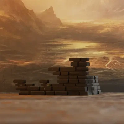 Góc tường đổ nát #1 - địa hình wargaming