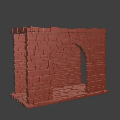 Phân đoạn tường đá #1 (Stone wall section #1)