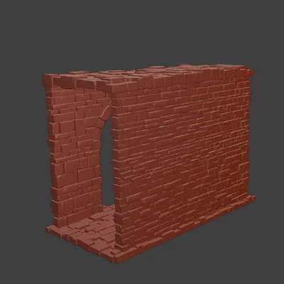 Phân đoạn tường đá #1 (Stone wall section #1)