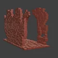 Phân đoạn tường đá đổ nát #1 (Ruined Stone wall section #1) - Thumbnail 2