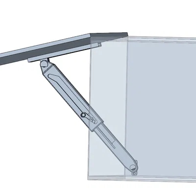Cơ cấu chốt tự động mở nắp (heavy duty) - in 3D