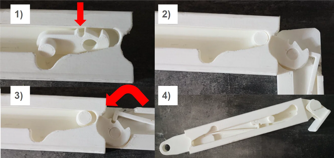 Cơ cấu chốt tự động mở nắp (heavy duty) - in 3D - Image 7