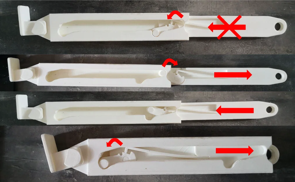 Cơ cấu chốt tự động mở nắp (heavy duty) - in 3D - Image 8