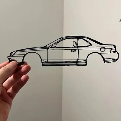 Mô hình siluet Honda Prelude thế hệ 5 - Trang trí độc đáo cho tín đồ xe