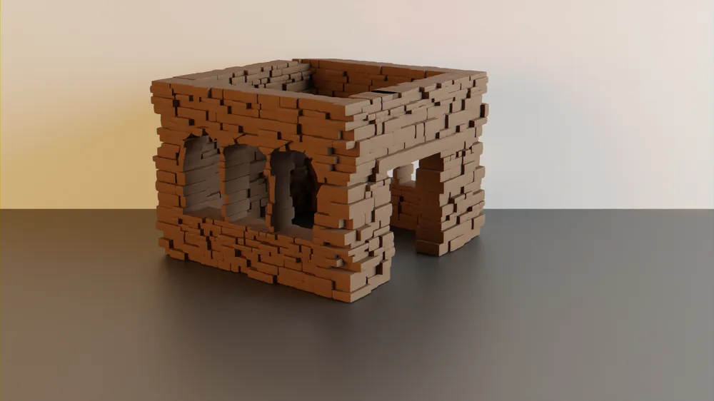 Nhà đổ nát #1 - địa hình wargaming - Image 1