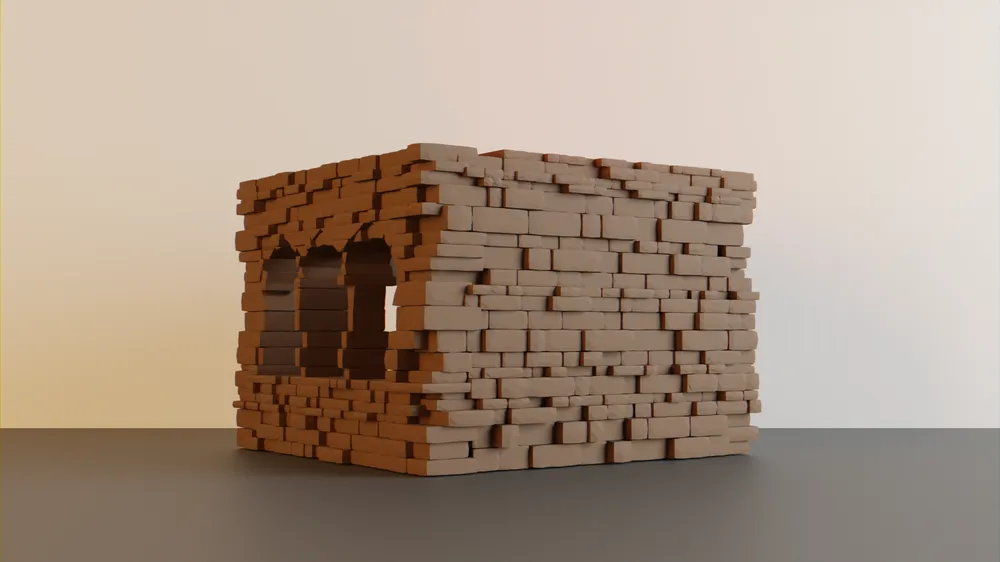 Nhà đổ nát #1 - địa hình wargaming - Image 2