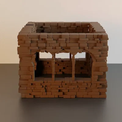 Nhà đổ nát #1 - địa hình wargaming