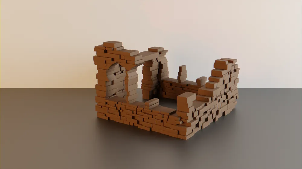 Nhà đổ nát #3 - địa hình wargaming - Image 1