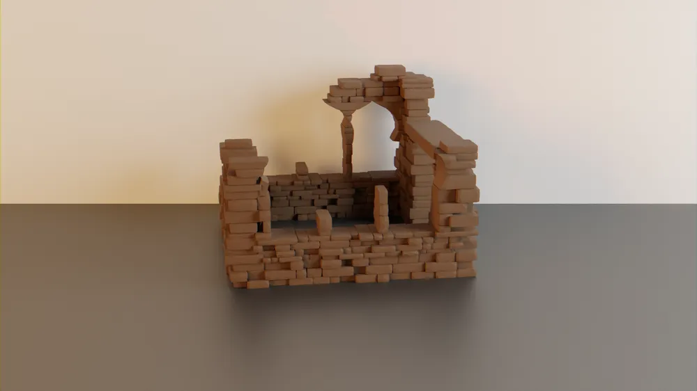 Nhà đổ nát #3 - địa hình wargaming - Image 2