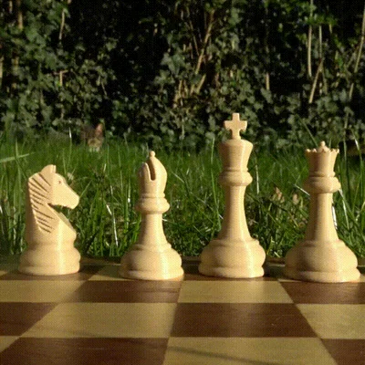 Bộ quân cờ (Chess pieces) in 3D