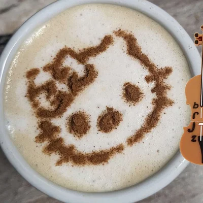 Khuôn tạo hình bọt cà phê hình mèo Kitty (Coffee Stencil)